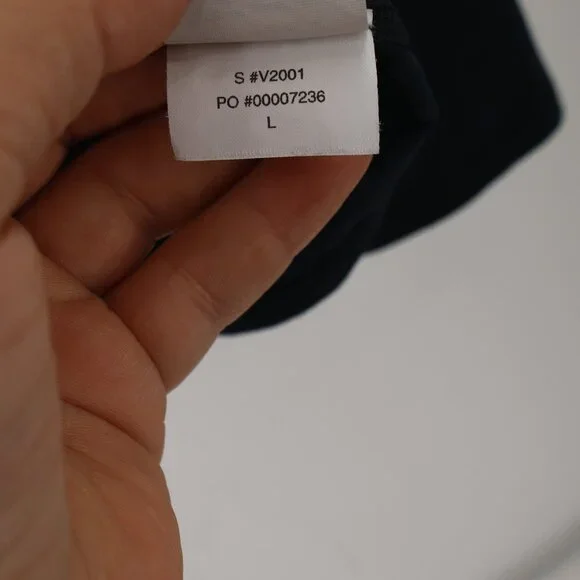 vuori sweatshirt Mens large Ease Performance Half Zip 2.0 blue polyester blend - Picture 4 of 9